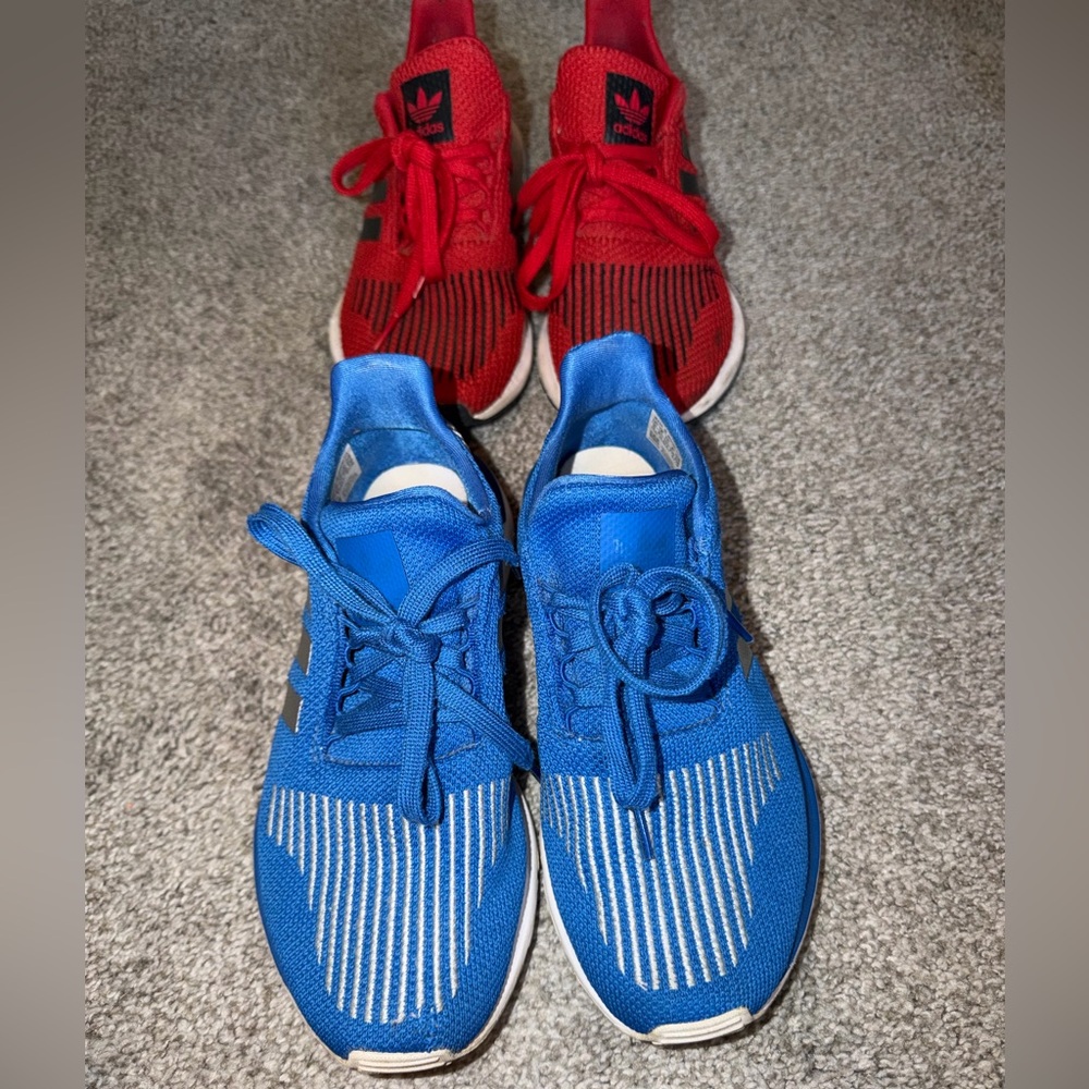 adidas tennis shoes 2 pair Red and Blue